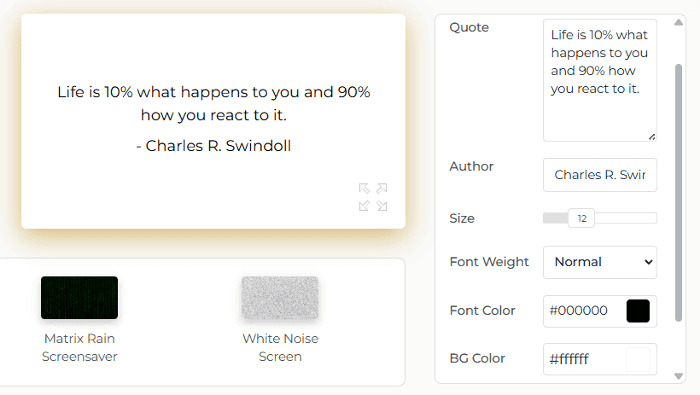 Features of Our Motivational Quote Screensaver