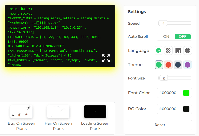 Features of Our Hacker Typer Tool