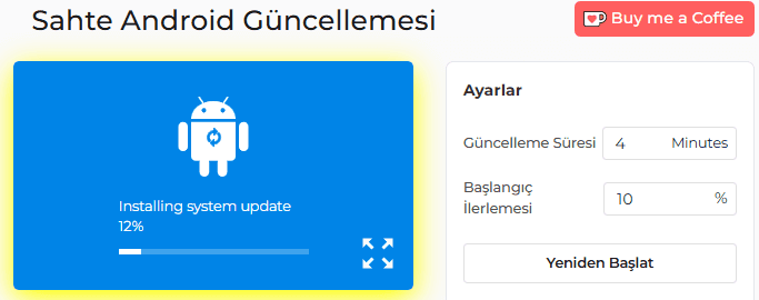 Android Sahte Güncelleme Simülatörü Nasıl Kullanılır?