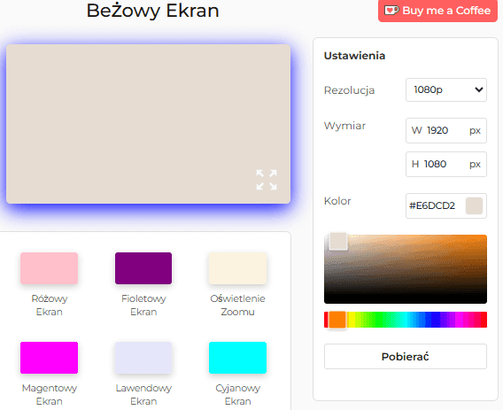 Jak korzystać z narzędzia Beige Screen