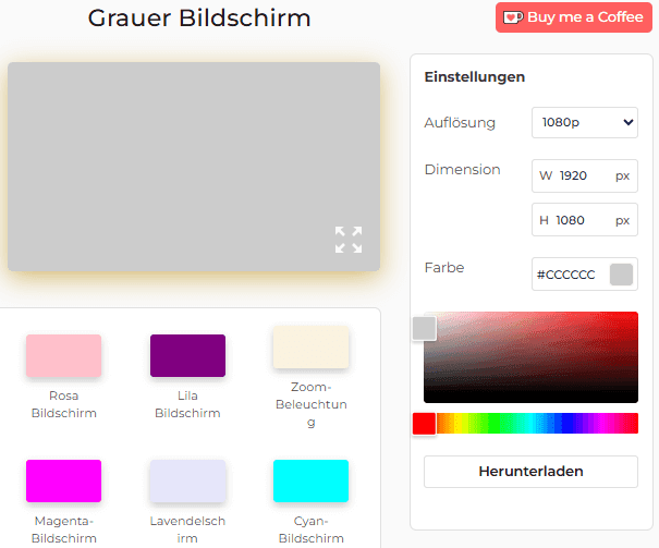 So verwenden Sie den grauen Bildschirm