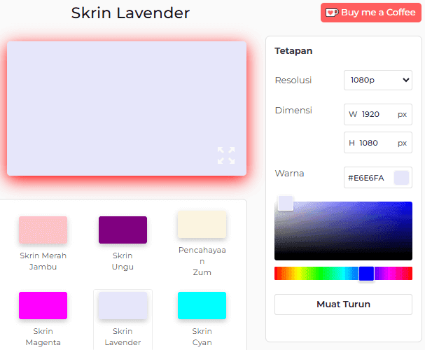 Cara Menggunakan Skrin Lavender