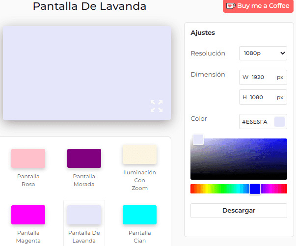 Cómo usar la pantalla lavanda