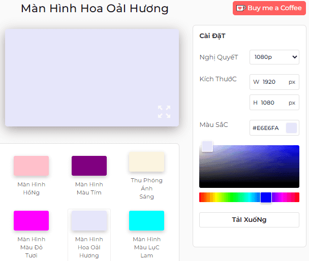 Cách sử dụng màn hình hoa oải hương