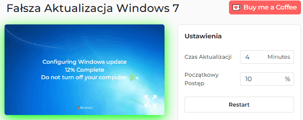 Jak korzystać z naszej fałszywej aktualizacji systemu Windows 7