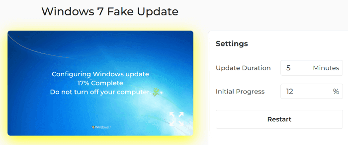 How to Use Our Windows 7 Fake Update