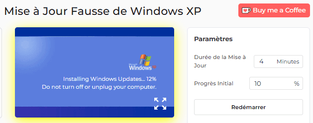 Comment utiliser le faux écran de mise à jour de Windows XP