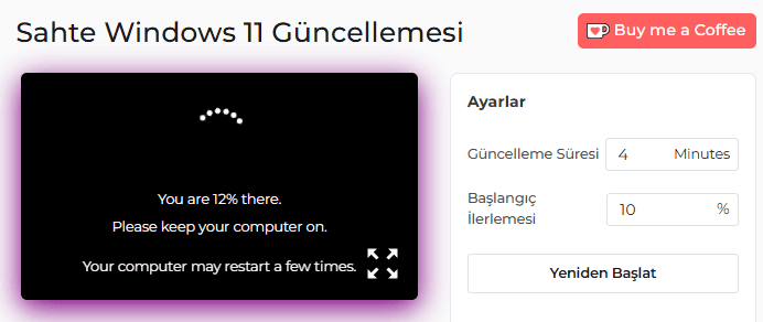 Windows 11 Sahte güncelleme aracı nasıl kullanılır