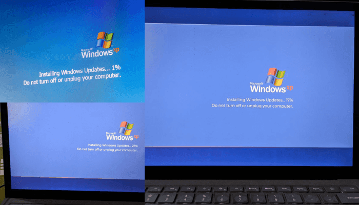 Make Fun with Windows XP Fake Update Simulator