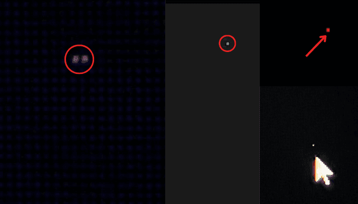 Stuck Pixel Detection Using Black Screen