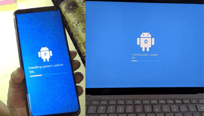 Use of Android Fake Update Tool
