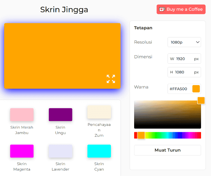 Cara Menggunakan Skrin Oren