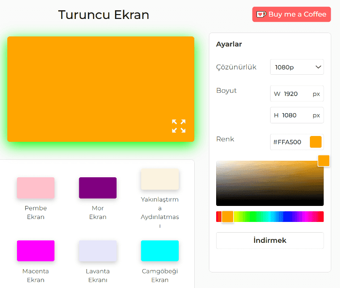 Turuncu Ekran Nasıl Kullanılır