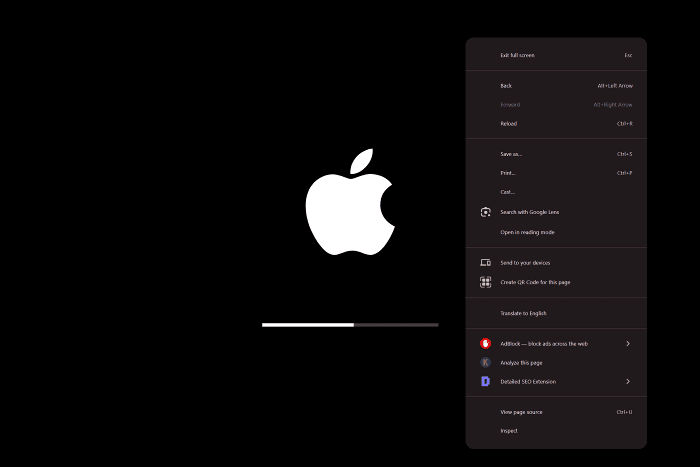 Check for Browser Context Menu to Detect Fake Mac OS X Update