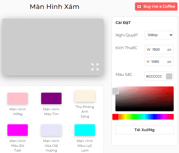 Cách sử dụng màn hình xám