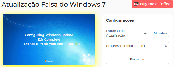 Como usar nossa atualização falsa do Windows 7