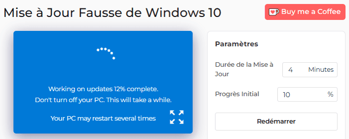 Comment utiliser l'outil de fausse mise à jour de Windows 10