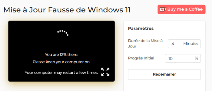 Comment utiliser l'outil de fausse mise à jour de Windows 11
