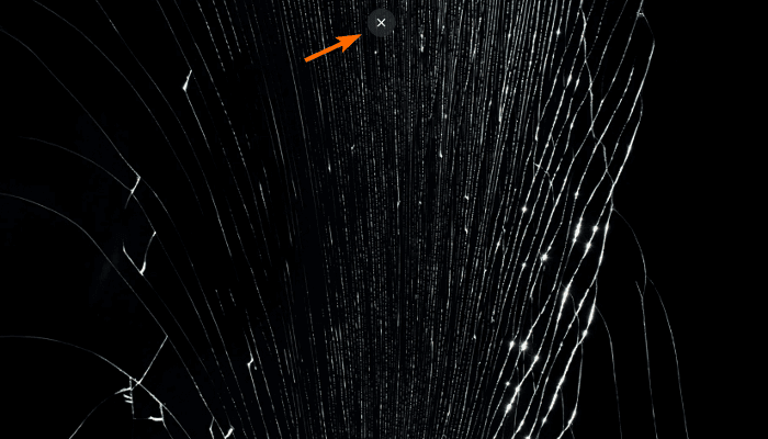 Try Scrolling or Clicking Through the Cracked Area