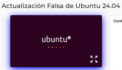 Herramienta de actualización falsa de Ubuntu 24.04 LTS